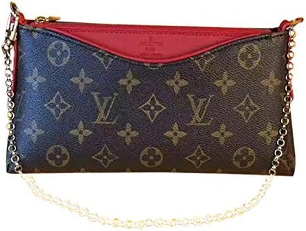 Womens PALLAS CLUTCH M44037 Bag Monogram canvas hangbag and shoulder bag