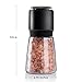 Salt and Pepper Grinder Set, Adjustable Coarseness Clear Glass Body Salt Mills Salt and Pepper Shakers by Seatore