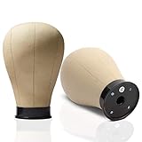 Canvas Block Mannequin Head with Stand Wig Display