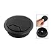 Uxcell a11010600ux0499 Home Office Desk Table Computer Grommet Cable Wire Hole Cover Black