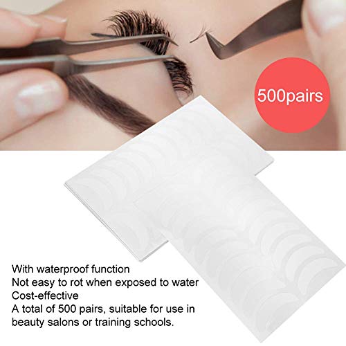 Eyelash Extension Pads Stickers,Under Eye Pads Patch Lash False Eyelash Separation Paper Pads, Professional Supplies Beauty Tool (500 Pairs)