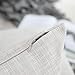 Kevin Textile Summer Decoration Linen Pillow Cover Square Euro Throw Pillow Case Sham Cushion Cover for Floor with Invisible Hidden, 26x26 inches(Set of 1, Light Grey)