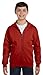 Hanes Comfortblend EcoSmart Full-Zip Kids' Hoodie Sweatshirt, Deep Red, Medium