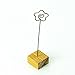 Honbay DIY Flower Shape Ring Loop Craft Wire Clip Table Card Note Photo Memo Holder Metal Clamp Clay Cake Decoration Accessories, 30 Piece