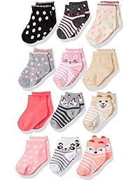 Cherokee - Calcetines cortos para niña (12 unidades)