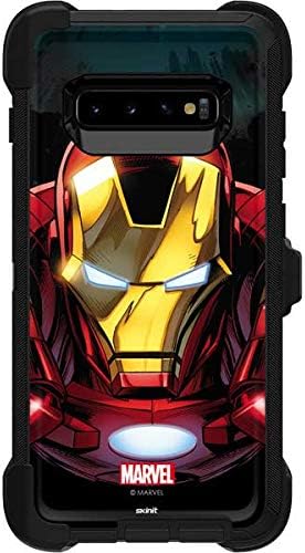 Skinit Decal Skin Compatible with OtterBox Defender Galaxy S10 Plus - Officially Licensed Marvel/Disney Ironman Close up Design