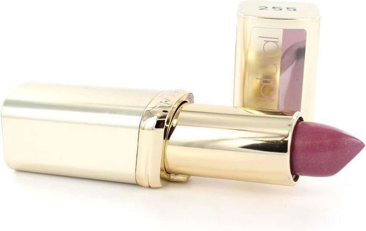 L'Oréal Paris Color Riche Satin Smooth Lipstick, Moisturising Pure Pigment Lip Colour, With Omega 3 & Vitamin E, 255 Blush in Plum