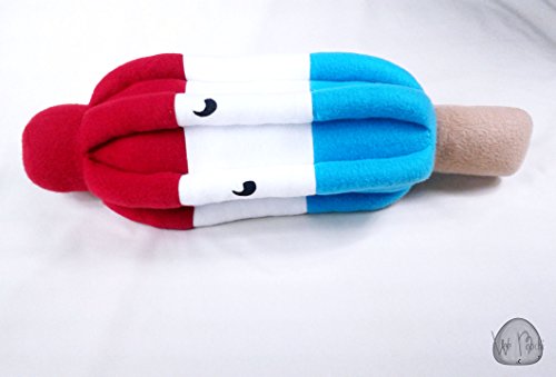 Novelty Bomb Pop Plushie, Novelty plushie pillow, popsicle pillow, Rocket pop plushie, red, white, blue, icicle, 4th of July, Summer