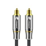 Amazon Brand:Linkerpard Digital Optical Audio Toslink Sound Bar TV Cable, 6.6 Feet, 2 Meters