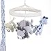 Dwell Studio Safari Skies Animal/Jungle Musical Mobile, Blue/Gray