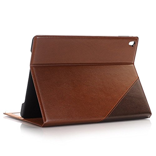 iPad Mini 4 Cover, YiMiky PU Leather Case Slim Full Body Protective Cover Ultra Slim Book Style Folio Stand with Card Slots Magnetic Smart Case Cover for 7.9 inch iPad Mini 4 - Brown