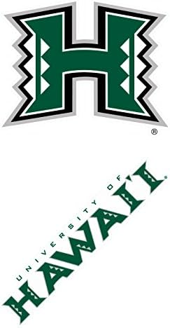 Wincraft Hawaii Rainbow Warriors Set of 2 Die Cut Decals (4" x 4" ea)