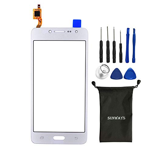 Sunways New Touch Screen Digitizer Glass for Samsung Galaxy J2 Prime SM-G532 G532(Silver)