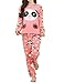 MyFav Children Girl Pajama Long Sleeve Sleepwear Cute Big-Eye Panda Nightclothes