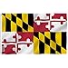 Anley Fly Breeze 3x5 Foot Maryland State Polyester Flag - Vivid Color and UV Fade Resistant - Canvas Header and Double Stitched - Maryland MD Flags with Brass Grommets 3 X 5 Ft