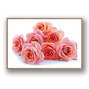 Framed Canvas Wall Art for Living Room, Bedroom Rose Flowers Canvas Prints for Modern Home Decoration Ready to Hang - 16"x24" inches