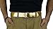 JTC Belt Genuine Faux Plain Leather Belt Detachable Buckle, Snap On. Gold. Large