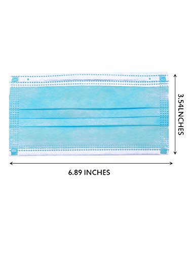 Multi-Colored Disposable Mask Surgical Medical Disposable Earloop Face Masks Dust mask & Medical Procedure Masks, 50 Pack