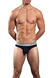 Obviously Core - Naked Hipster Brief (Black, Large)