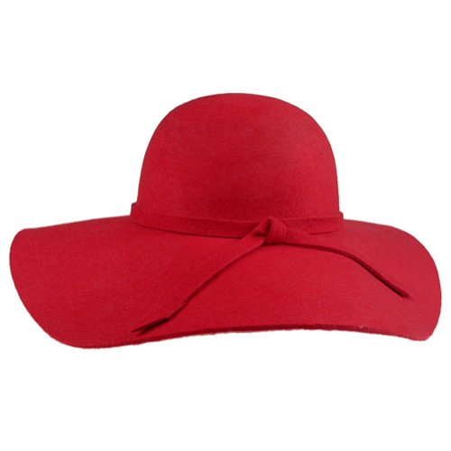FUNOC Fashion Vintage Women Ladies Floppy Wide Brim Wool Felt Fedora Cloche Hat Cap