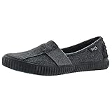 Blowfish Shanghai Women's Flannel Slip-On Skimmer Casual Shoes Gray Size 7.5