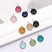 Tiparts 10pcs Faux Druzy Quartz Crystal Jewelry Pendants Round Resin Stones Fit for Charms Jewelry Bracelet Accessories (Round)