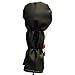 Majek Retro Golf Headcovers White Red and Black Vintage Leather Style 1 & 3 Driver and Fairway Head Cover Fits 460cc Drivers Classic Look