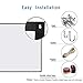 Excelvan 150 Inch 16:9 Projector Screen High Contrast Collapsible PVC Front Projection Design with Hanging Hole Grommets for Portable Home Indoor Outdoor Movie Match Party