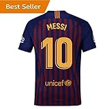 Nocopy-js 2018-2019 Barcelona #10 Messi Fans Soccer Jersey Mens Home Color Red/Blue