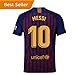 Nocopy-js 2018-2019 Barcelona #10 Messi Fans Soccer Jersey Mens Home Color Red/Blue