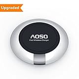 Fast Wireless Charger, AOSO QI Fast Charge 1.4x Faster Wireless Charging Pad for Samsung Galaxy S7 Edge Note 5 S6 Edge all Standard Qi-enabled devices