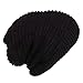 LETHMIK Functional Slouchy Beanie Unisex Skully Hat Warm Infinity Scarf in 3 Colors ,Black,One Size (Elastic)