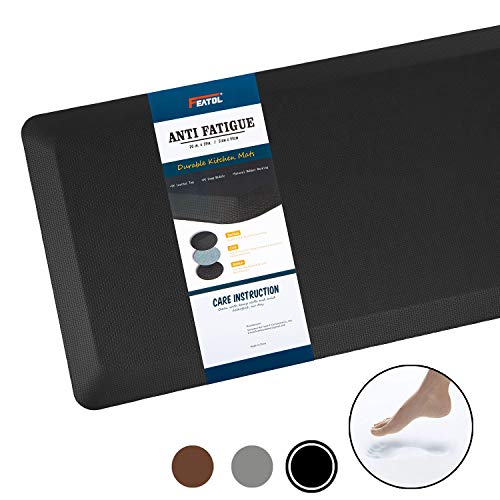 Sky Solutions Anti Fatigue Mat 3/4″ Cushioned Kitchen Rug and