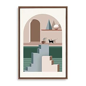 Framed Canvas Wall Art for Living Room, Bedroom Arch View Canvas Prints for Home Decoration Ready to Hanging - 16x24 inches