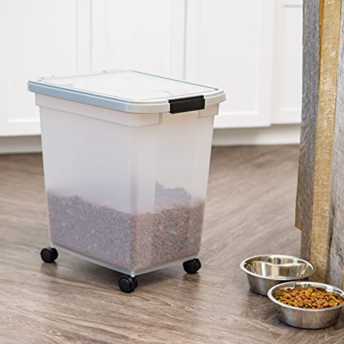 IRIS USA 65 Quart Airtight Pet Food Storage Container for Dog, Cat