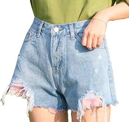 high waisted baggy jean shorts