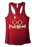 Womens Harry Potter Inspired Metallic Graphic Tank Top 