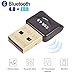 USB Bluetooth Adapter 4.0 Low Energy Micro Adapter Bluetooth Dongle Receiver Transfer Wireless for Laptop PC Desktop Computers Compatible Windows 10 8 7 Vista XP, Stereo Headset, Mouse, Keyboards