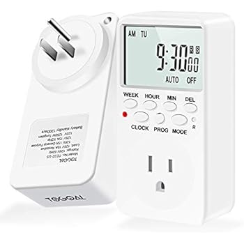 TOGOAL Electrical Timer Outlet Infinite Cycle Programmable Plug Switch