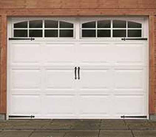 Crown Bolt Crown Bolt 10012 Decorative Fleur-De-Lis Garage Door Kit Black