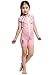 Cressi Kids Swimsuit Short Sleeve, Pink, XL