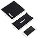 PLUSLOR Double Sunglass Holder for Car, 2 Pack Visor Sunglasses Clip for Car with Microfiber Cleaning Cloth & Storage Pouch