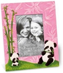 Amazon パンダピンクdesignerフォトフレーム4 X 6インチby Welcome To The Islands アートフレーム ポスター オンライン通販