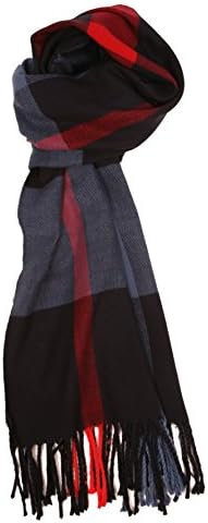 Love Lakeside-Men's Cashmere Feel Winter Plaid Scarf