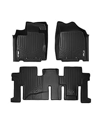 SMARTLINER   Juego de alfombrillas para Nissan Pathfinder 2013 2018, Infiniti JX35, 2014 2018 y QX60, color negro