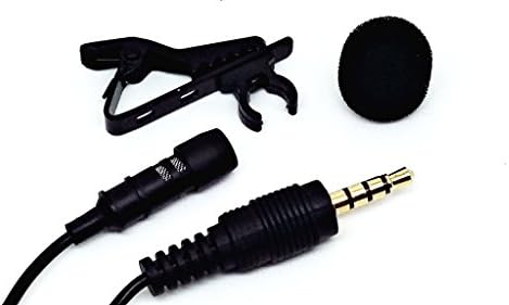 IXRADIO Clip-on Lavalier Microphone for Podcast Phone or Video Recording compatible with smartphone tablet laptop desktop
