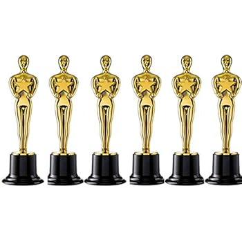Amazon Com Gold Award Trophies 6 Trophy Statues Oscar Statues
