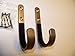 New Wall Mount Gun Rack Rifle Shotgun Hanger Felt Lined Hand Made Hooks Storage Bronze Finish