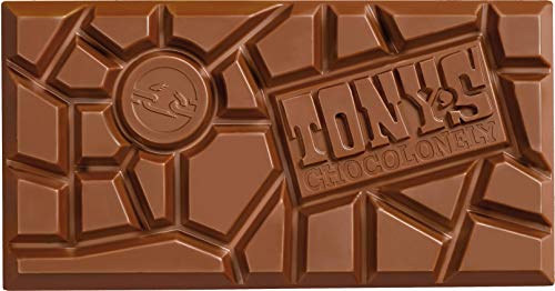 Tony's Chocolonely 32% Milk Chocolate Bar with Hazelnut, 6.35 Ounce
