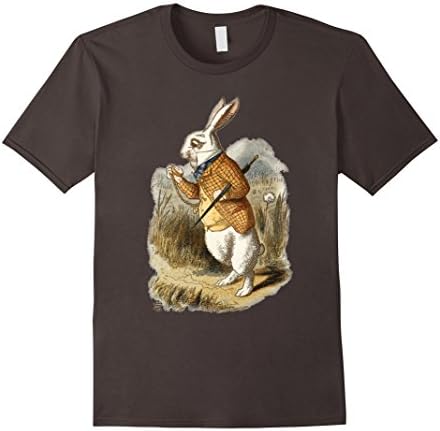 Men's The White Rabbit - Alice in Wonderland T-Shirt 2XL Asphalt